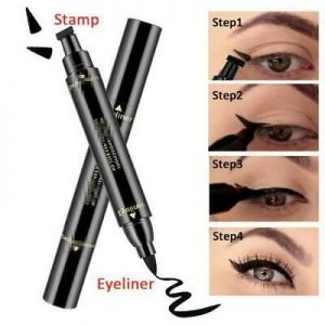    Winged Eyeliner Stamp Waterproof Makeup Cosmetic Eye Liner Pencil Black Liquid @