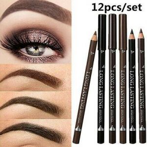    12PCS Waterproof Eye Brow Eyeliner Eyebrow Pen Pencil Makeup Cosmetic Tool US