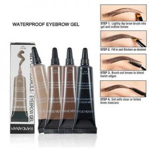    Waterproof Eye Brow Tattoo Tint Dye Gel Eyebrow Cream With Brush Long Lasting UK