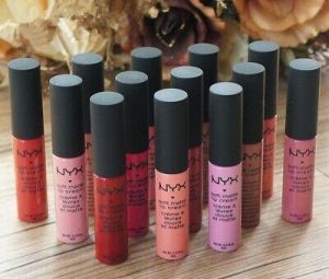  make me up שפתיים שפתונים של חברת YNX צבעים עזים  NYX Cosmetic Soft Matte Lip Cream Liquid Gloss Lipstick Long Lasting 34 Colors